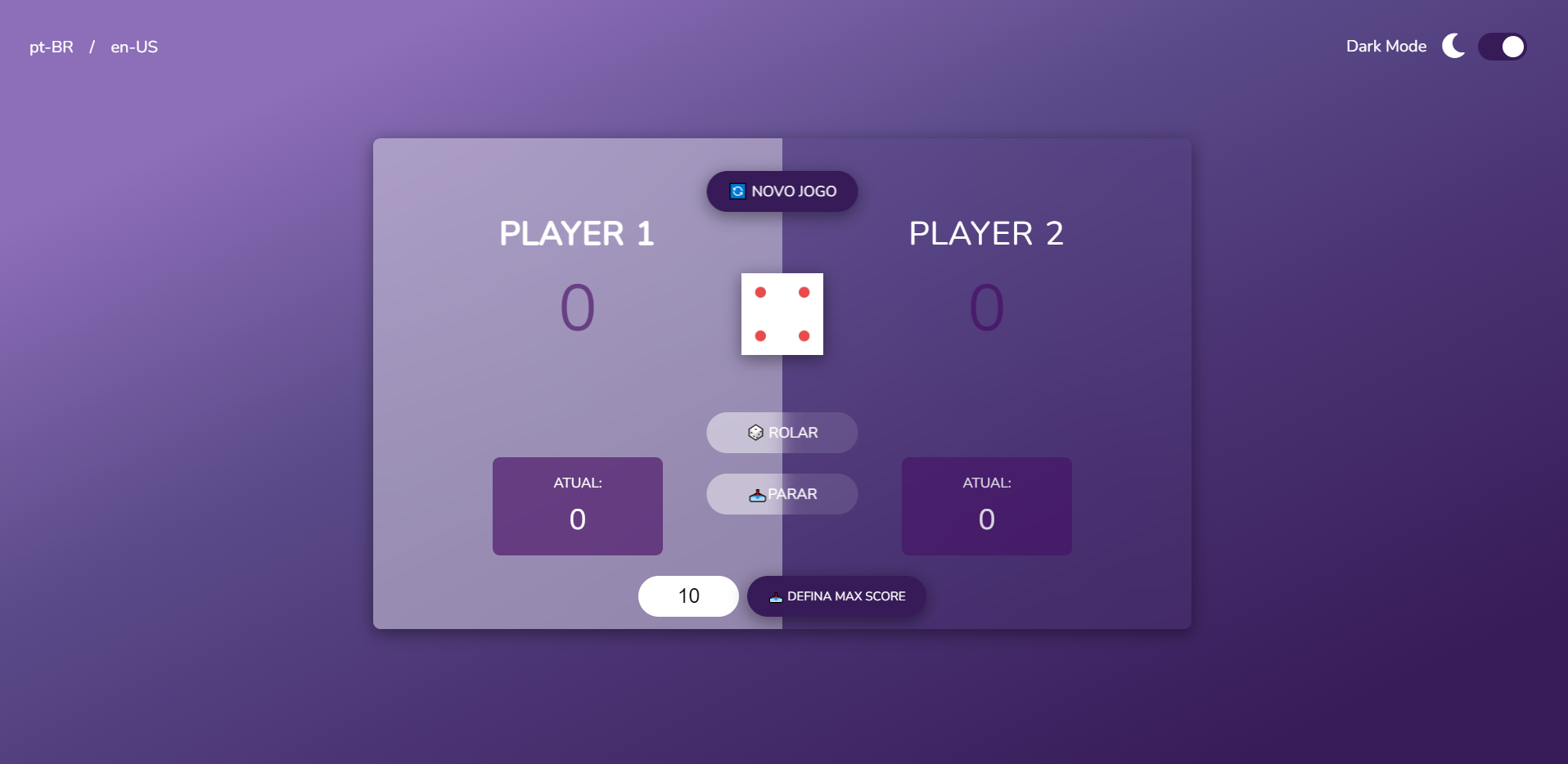 dice game app